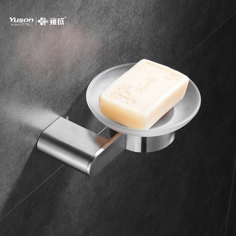 12685 Sleek Bathroom accessories, Soap dishes, with Glass dish,Zinc/Brass/SUS Soap holder, wall- mounted(Series 12600)