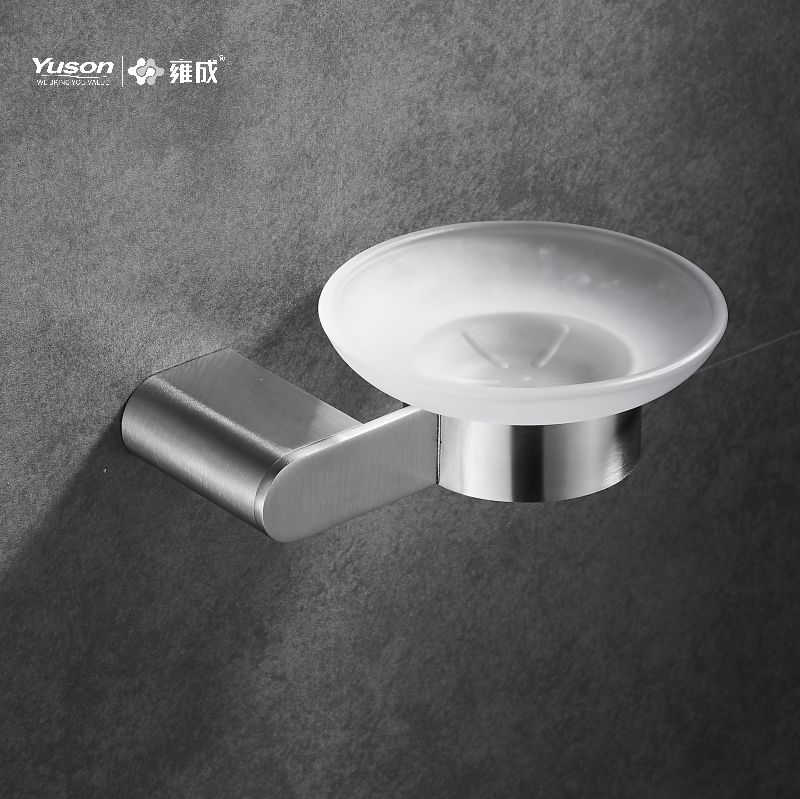 12685 Sleek Bathroom accessories, Soap dishes, with Glass dish,Zinc/Brass/SUS Soap holder, wall- mounted(Series 12600)