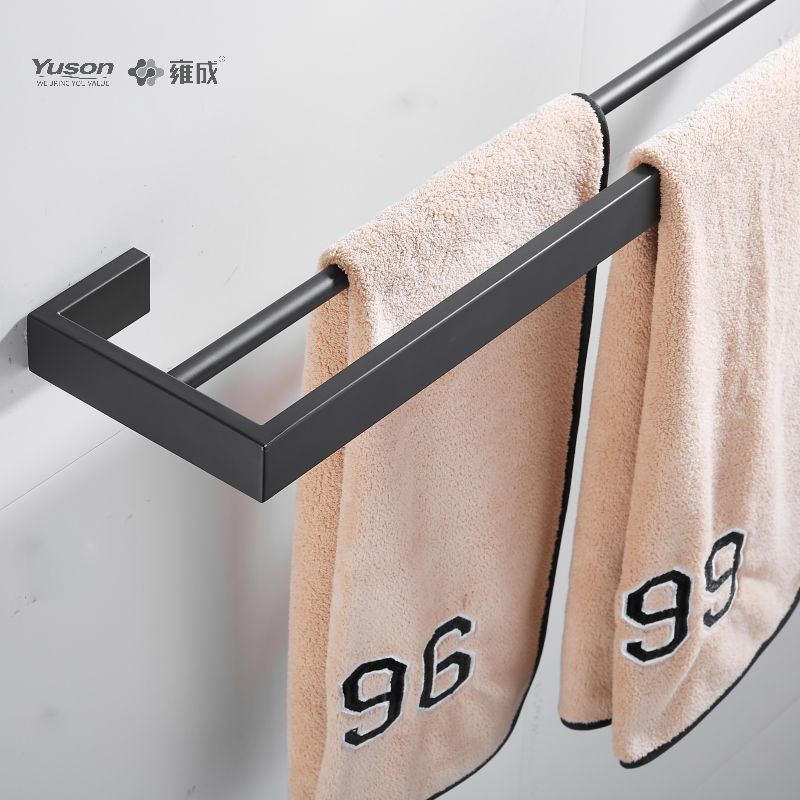 12724D Sleek Bathroom accessories, 2-Pole Towel bars, 24”, Towel holder, Zinc/Brass/SUS Towel holder, wall- mounted(Series 12700)