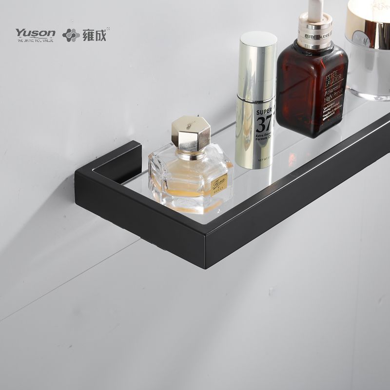 12787 Sleek Bathroom accessories, Towel shelves, Storage shelf, Glass shelf, Tempered Glass, wall- mounted(Series 12700)