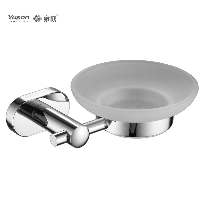 13385 Sleek Bathroom accessories, Soap dishes, with Glass dish,Zinc/Brass/SUS Soap holder, wall- mounted(Series 13300)