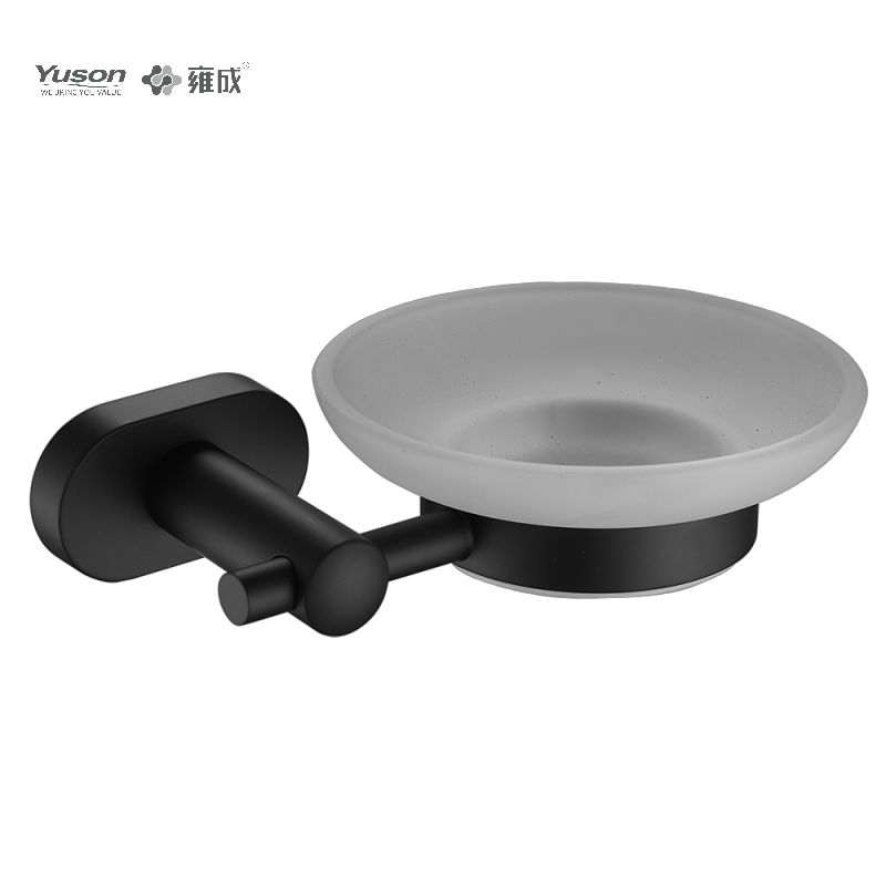 13385 Sleek Bathroom accessories, Soap dishes, with Glass dish,Zinc/Brass/SUS Soap holder, wall- mounted(Series 13300)