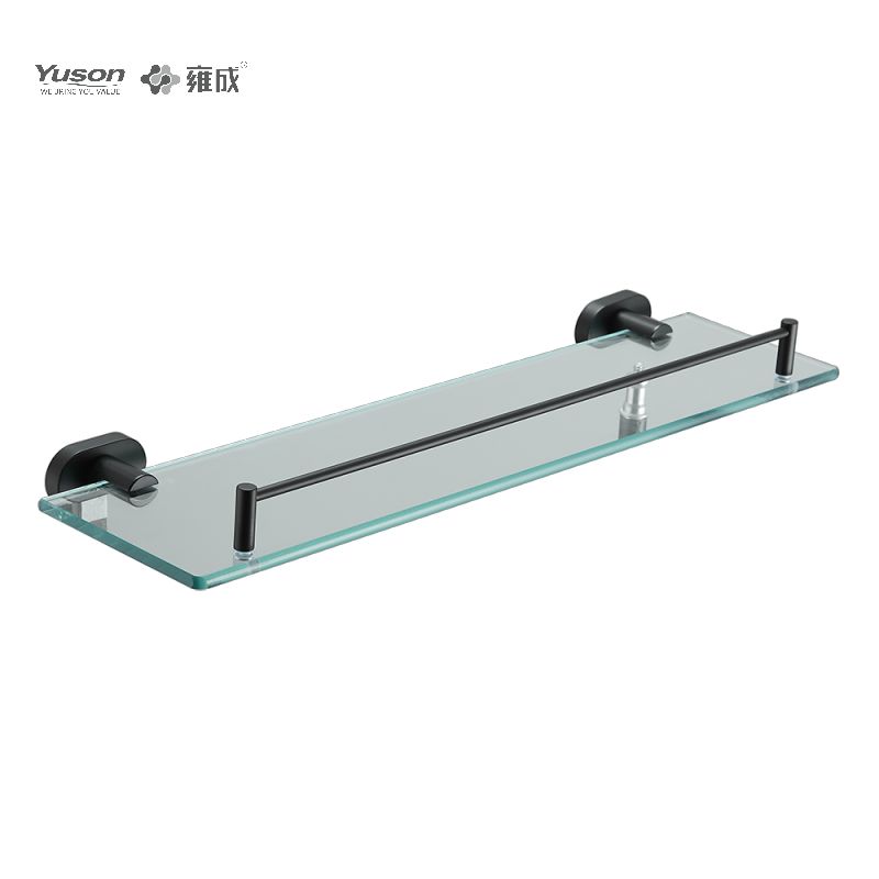 13387 Sleek Bathroom accessories, Towel shelves, Storage shelf, Glass shelf, Tempered Glass, wall- mounted(Series 13300)