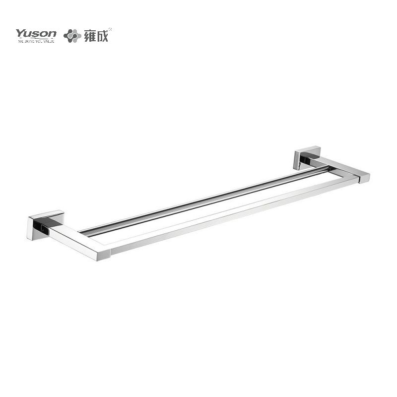 13424D Sleek Bathroom accessories, 2-Pole Towel bars, 24”, Towel holder, Zinc/Brass/SUS Towel holder, wall- mounted(Series 13400)