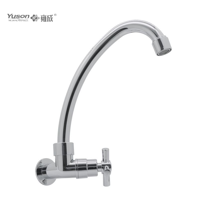 94002-1 ABS plastic wall-mounted single lever pillar cold water kitchen sink tap/faucet 1/2