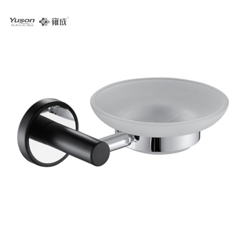 13585 Sleek Bathroom accessories, Soap dishes, with Glass dish,Zinc/Brass/SUS Soap holder, wall- mounted(Series 13500)