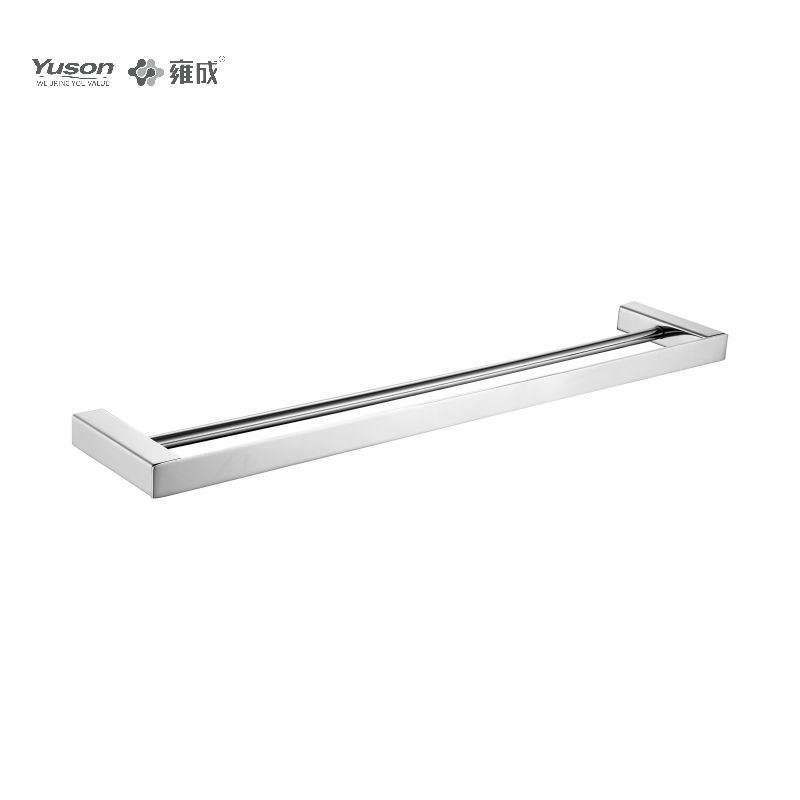 14824D Sleek Bathroom accessories, 2-Pole Towel bars, 24”, Towel holder, Zinc/Brass/SUS Towel holder, wall- mounted(Series 14800)