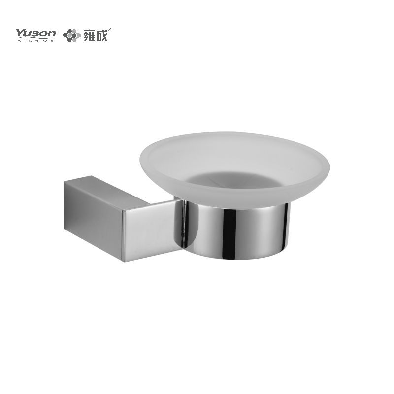 14885 Sleek Bathroom accessories, Soap dishes, with Glass dish,Zinc/Brass/SUS Soap holder, wall- mounted(Series 14800)