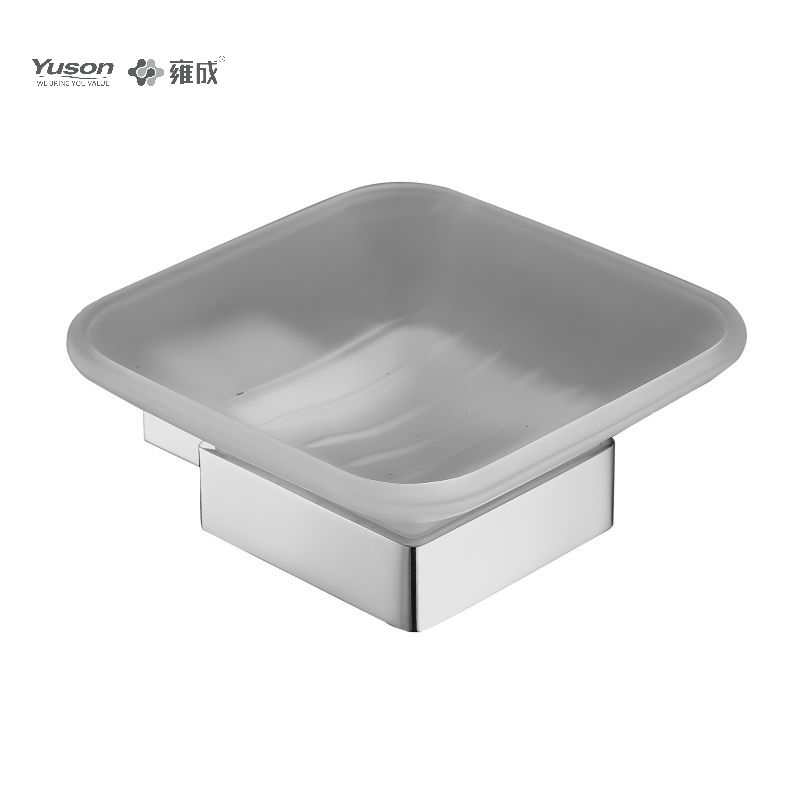 15085 Sleek Bathroom accessories, Soap dishes, with Glass dish,Zinc/Brass/SUS Soap holder, wall- mounted(Series 15000)