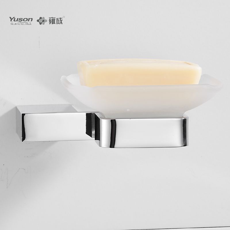 15085 Sleek Bathroom accessories, Soap dishes, with Glass dish,Zinc/Brass/SUS Soap holder, wall- mounted(Series 15000)