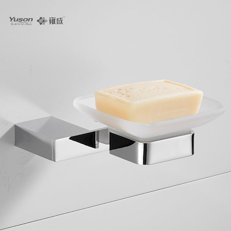 15085 Sleek Bathroom accessories, Soap dishes, with Glass dish,Zinc/Brass/SUS Soap holder, wall- mounted(Series 15000)