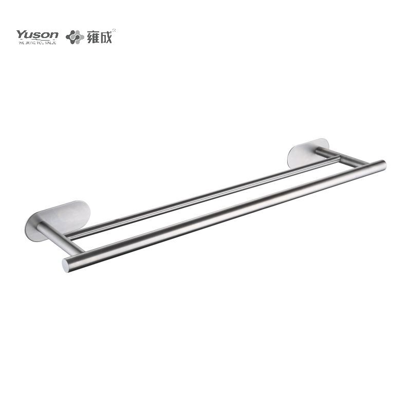 15224D Sleek Bathroom accessories, 2-Pole Towel bars, 24”, Towel holder, Zinc/Brass/SUS Towel holder, wall- mounted(Series 15200)