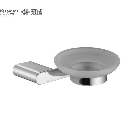 15385 Sleek Bathroom accessories, Soap dishes, with Glass dish,Zinc/Brass/SUS Soap holder, wall- mounted(Series 15300)