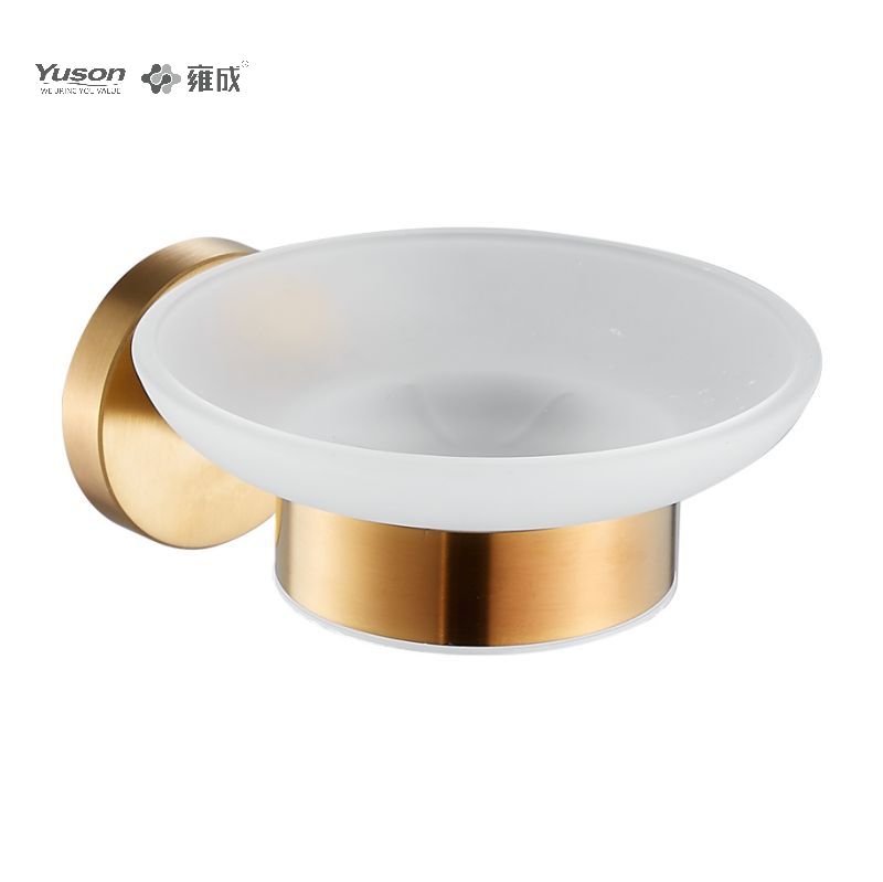 15585 Sleek Bathroom accessories, Soap dishes, with Glass dish,Zinc/Brass/SUS Soap holder, wall- mounted(Series 15500)