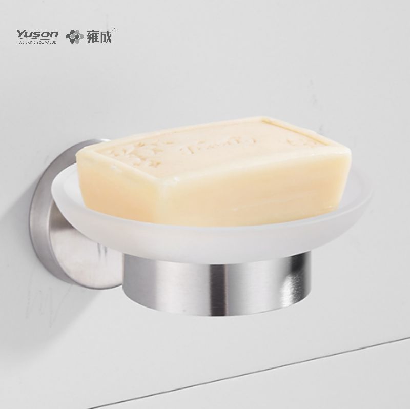 15585 Sleek Bathroom accessories, Soap dishes, with Glass dish,Zinc/Brass/SUS Soap holder, wall- mounted(Series 15500)