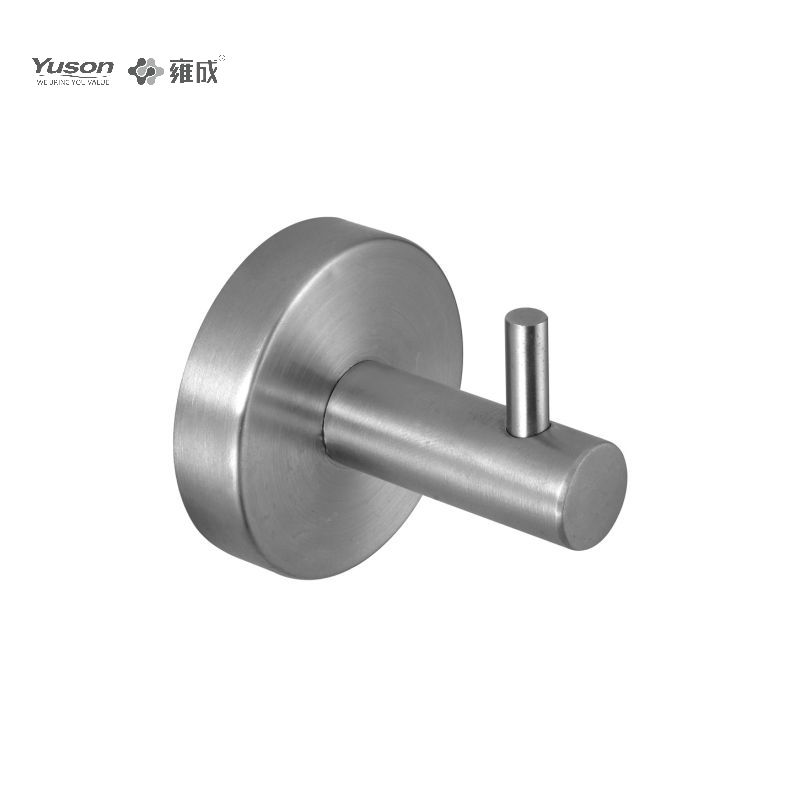 15588 Sleek Bathroom accessories, Robe hook, Zinc/Brass/SUS robe hook, wall- mounted(Series 15500)