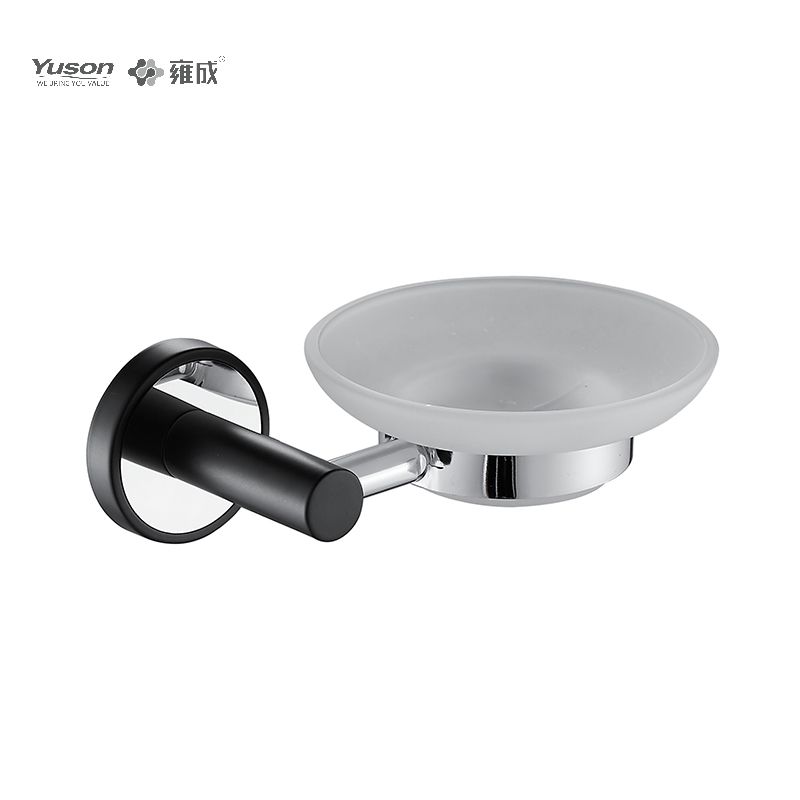 16785B Sleek Bathroom accessories, Soap dishes, with Glass dish,Zinc/Brass/SUS Soap holder, wall- mounted(Series 16700)