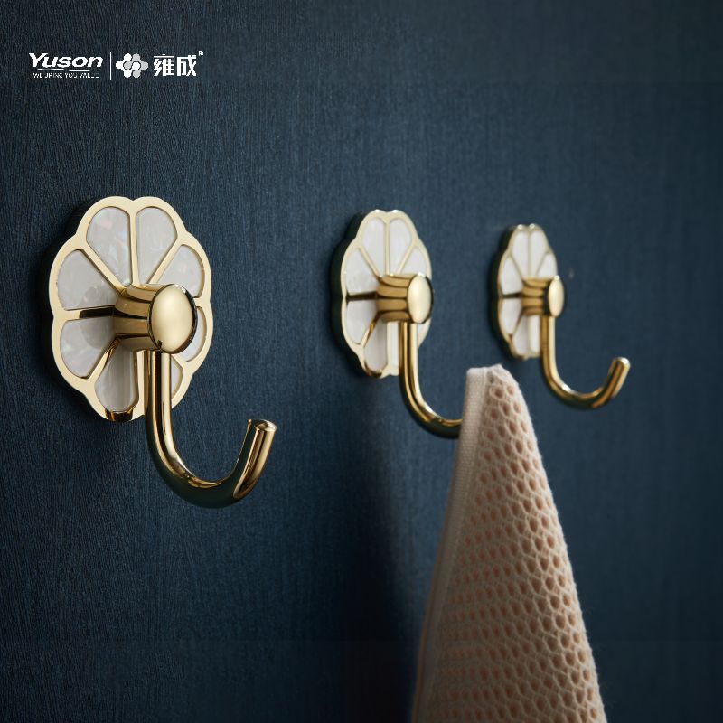 21088 Sleek Bathroom accessories, Robe hook, Zinc/Brass/SUS robe hook, wall- mounted(Series 21000)