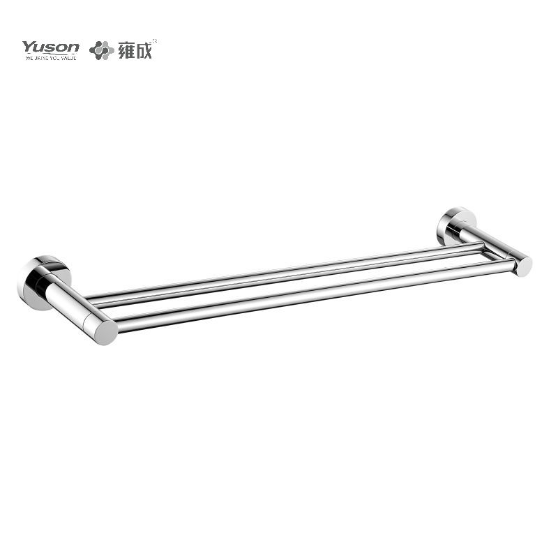 21624D Sleek Bathroom accessories, 2-Pole Towel bars, 24”, Towel holder, Zinc/Brass/SUS Towel holder, wall- mounted(Series 21600)