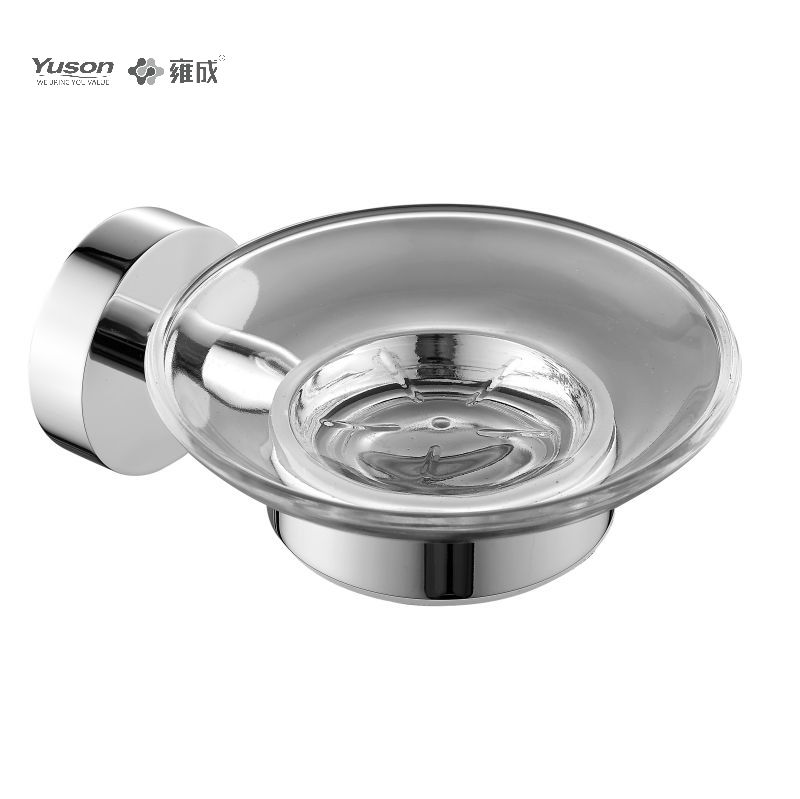 21685 Sleek Bathroom accessories, Soap dishes, with Glass dish,Zinc/Brass/SUS Soap holder, wall- mounted(Series 21600)