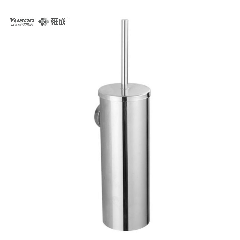 21690B Sleek Bathroom accessories, Toilet Brush with Frosted/Tempered Glass cup,Zinc/Brass/SUS Toilet Brush, wall- mounted(Series 21600)