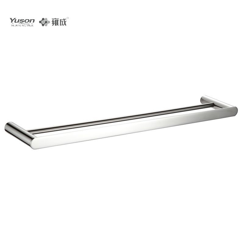 23224D Sleek Bathroom accessories, 2-Pole Towel bars, 24”, Towel holder, Zinc/Brass/SUS Towel holder, wall- mounted(Series 23200)