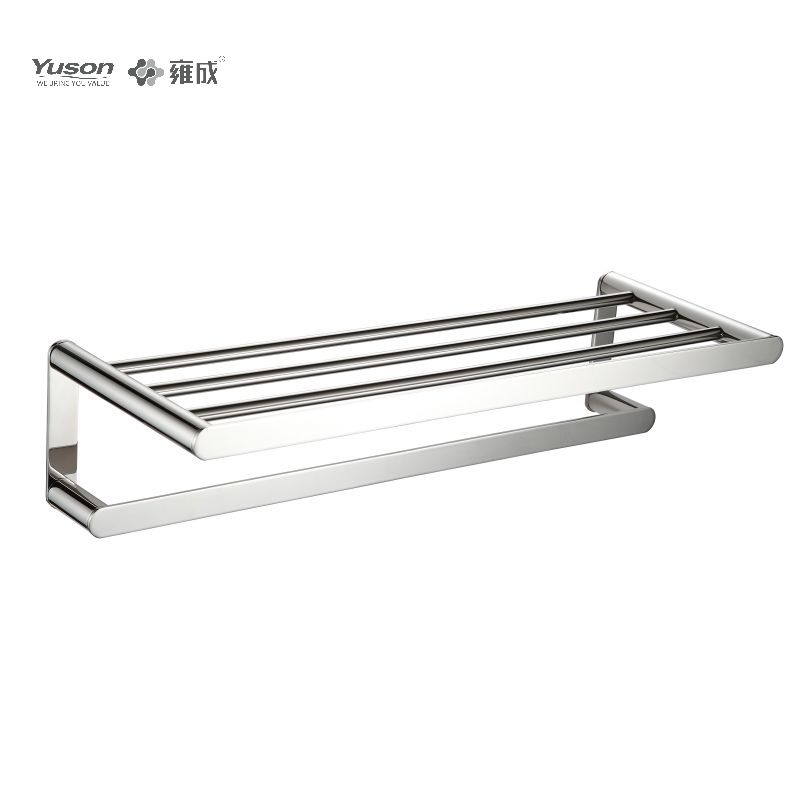 23262 Sleek Bathroom accessories, Towel shelves, Towel rack, Zinc/Brass/SUS Towel holder, wall- mounted(Series 23200)