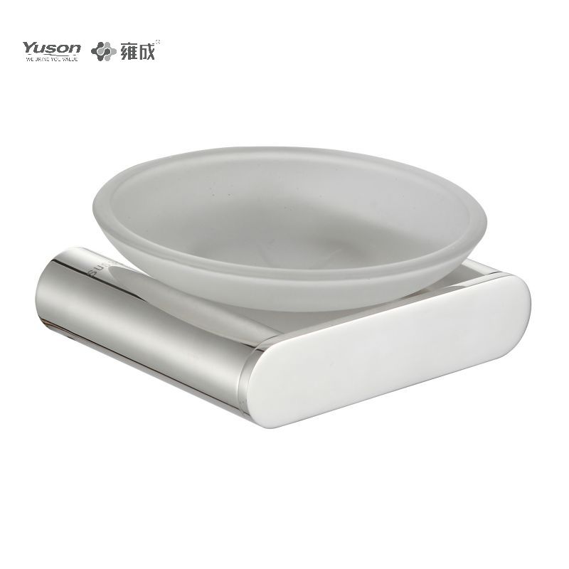 23285 Sleek Bathroom accessories, Soap dishes, with Glass dish,Zinc/Brass/SUS Soap holder, wall- mounted(Series 23200)