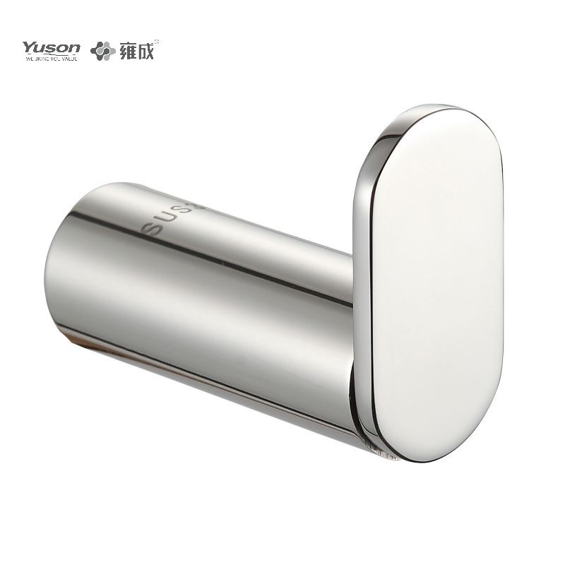 23288 Sleek Bathroom accessories, Robe hook, Zinc/Brass/SUS robe hook, wall- mounted(Series 23200)