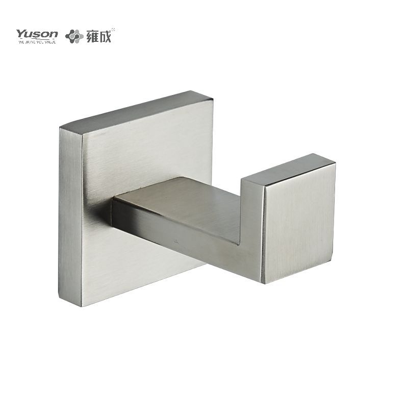 23388 Sleek Bathroom accessories, Robe hook, Zinc/Brass/SUS robe hook, wall- mounted(Series 23300)