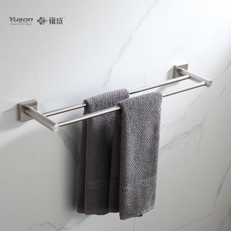 23624D Sleek Bathroom accessories, 2-Pole Towel bars, 24”, Towel holder, Zinc/Brass/SUS Towel holder, wall- mounted(Series 23600)