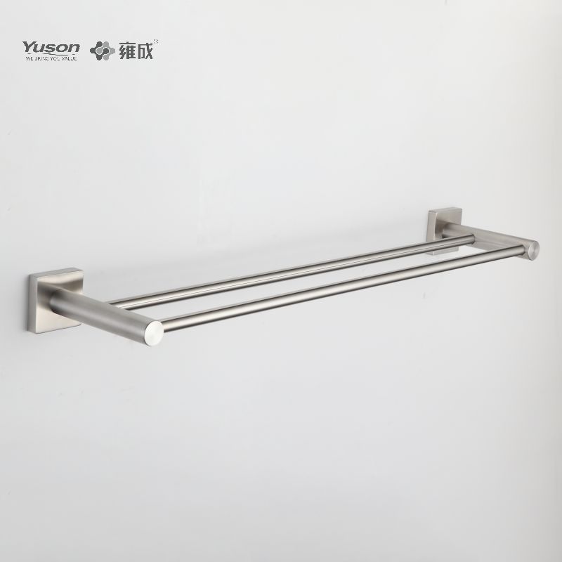 23624D Sleek Bathroom accessories, 2-Pole Towel bars, 24”, Towel holder, Zinc/Brass/SUS Towel holder, wall- mounted(Series 23600)