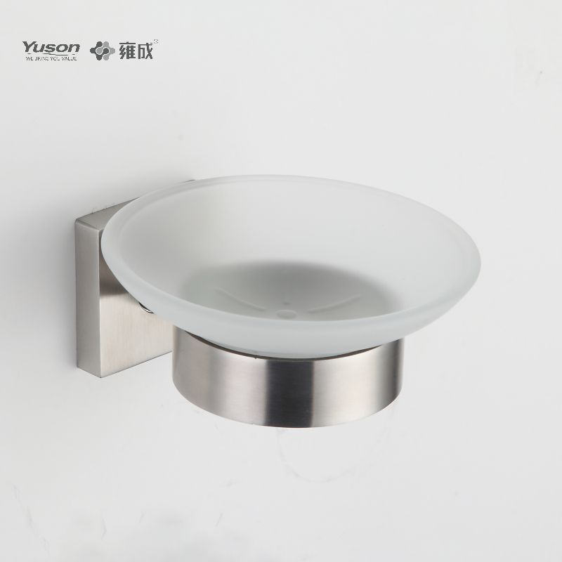 23685 Sleek Bathroom accessories, Soap dishes, with Glass dish,Zinc/Brass/SUS Soap holder, wall- mounted(Series 23600)