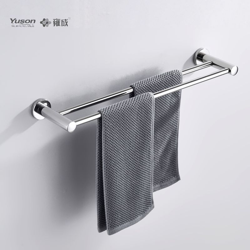 23724D Sleek Bathroom accessories, 2-Pole Towel bars, 24”, Towel holder, Zinc/Brass/SUS Towel holder, wall- mounted(Series 23700)