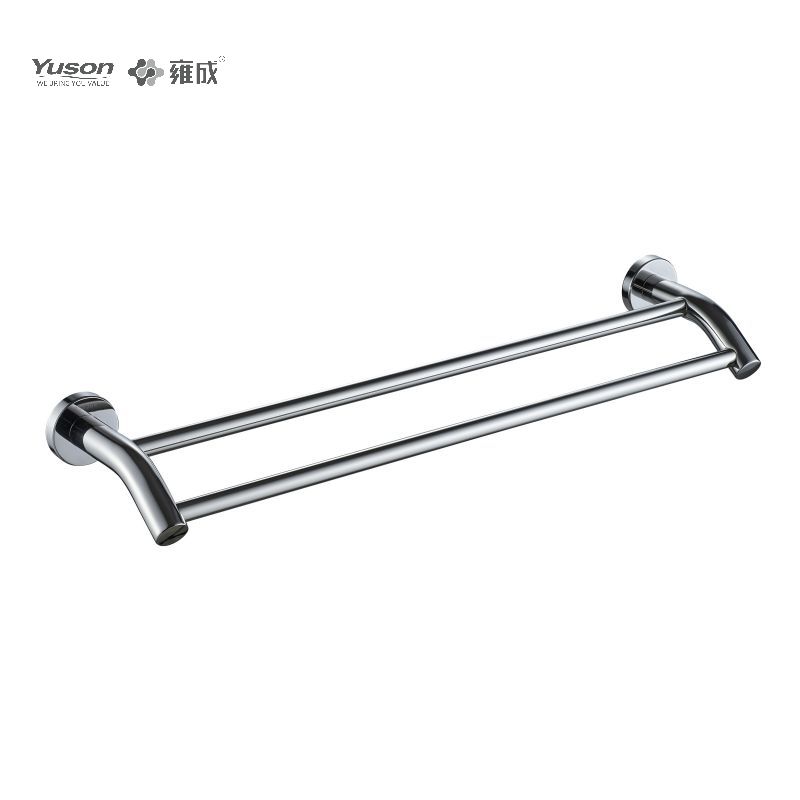 23724D2 Sleek Bathroom accessories, 2-Pole Towel bars, 24”, Towel holder, Zinc/Brass/SUS Towel holder, wall- mounted(Series 23700)