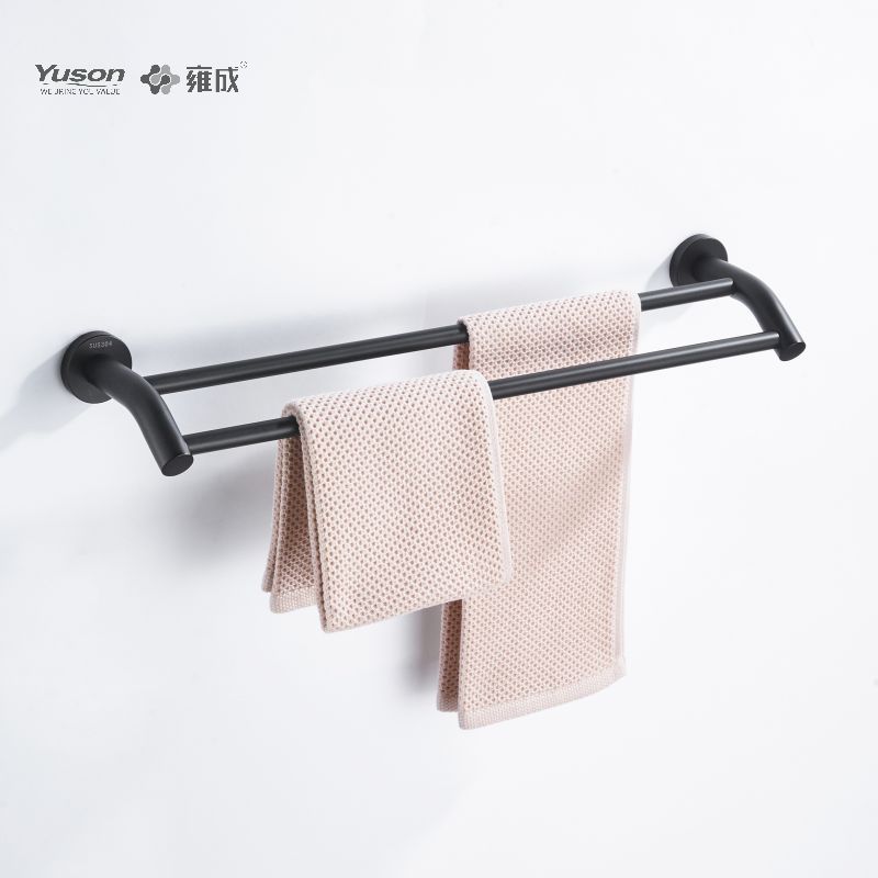 23724D2 Sleek Bathroom accessories, 2-Pole Towel bars, 24”, Towel holder, Zinc/Brass/SUS Towel holder, wall- mounted(Series 23700)