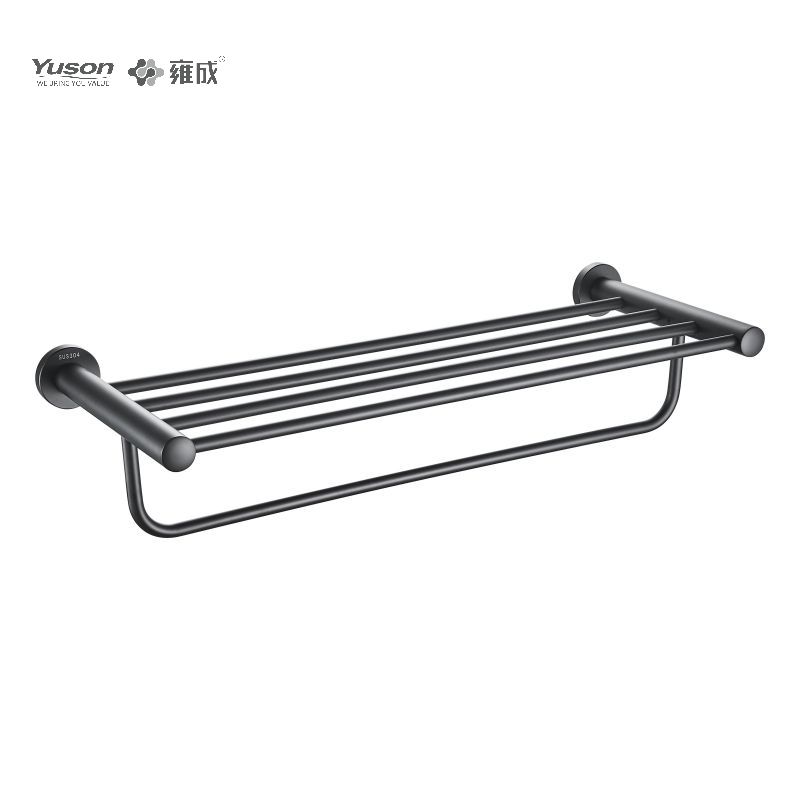 23762 Sleek Bathroom accessories, Towel shelves, Towel rack, Zinc/Brass/SUS Towel holder, wall- mounted(Series 23700)