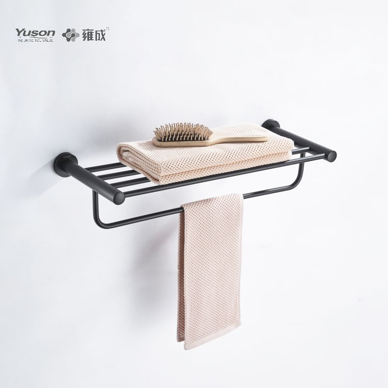 23762 Sleek Bathroom accessories, Towel shelves, Towel rack, Zinc/Brass/SUS Towel holder, wall- mounted(Series 23700)