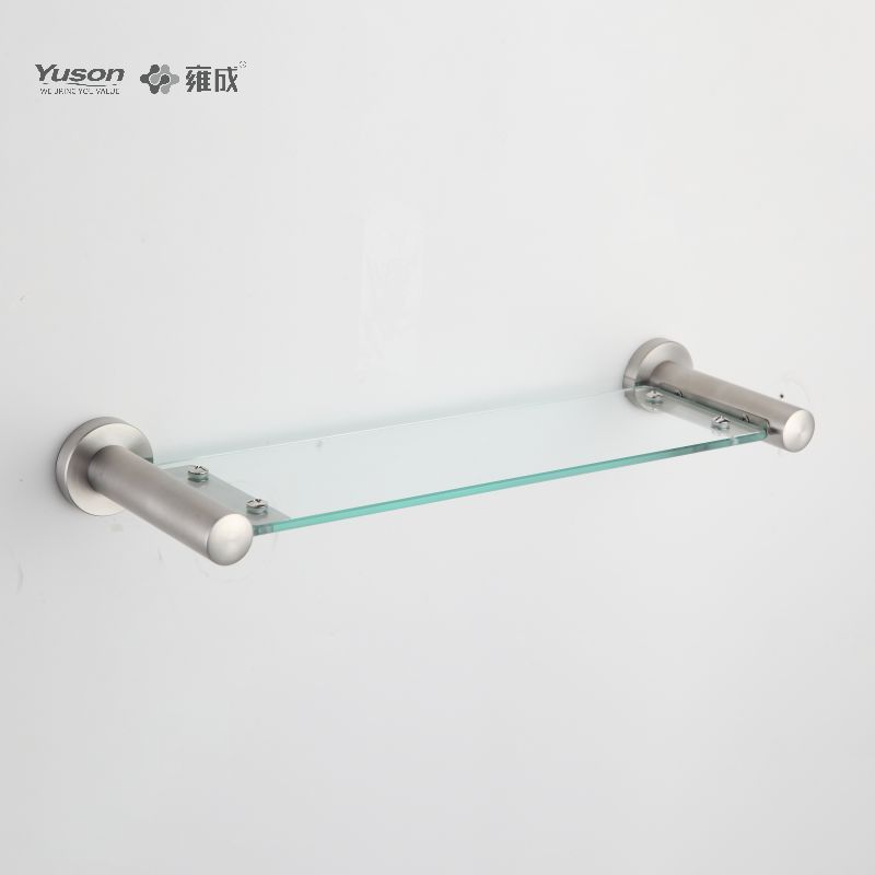 23787 Sleek Bathroom accessories, Towel shelves, Storage shelf, Glass shelf, Tempered Glass, wall- mounted(Series 23700)