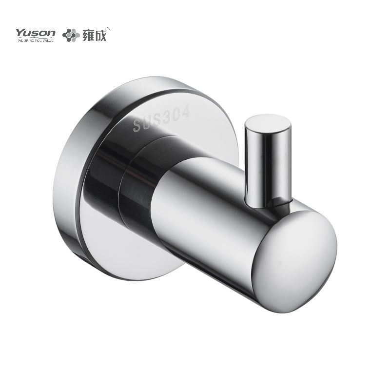 23788 Sleek Bathroom accessories, Robe hook, Zinc/Brass/SUS robe hook, wall- mounted(Series 23700)