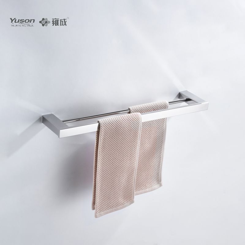 23924D Sleek Bathroom accessories, 2-Pole Towel bars, 24”, Towel holder, Zinc/Brass/SUS Towel holder, wall- mounted(Series 23900)