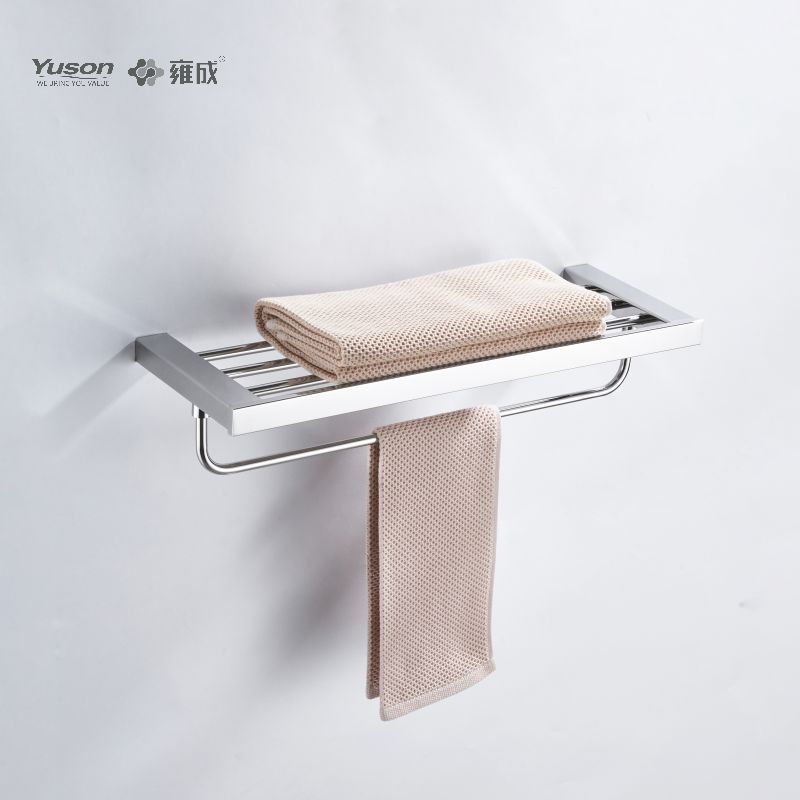 23962 Sleek Bathroom accessories, Towel shelves, Towel rack, Zinc/Brass/SUS Towel holder, wall- mounted(Series 23900)