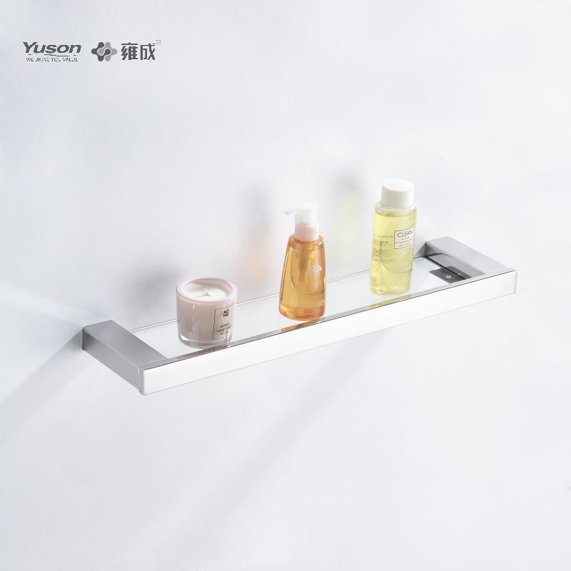 23987 Sleek Bathroom accessories, Towel shelves, Storage shelf, Glass shelf, Tempered Glass, wall- mounted(Series 23900)