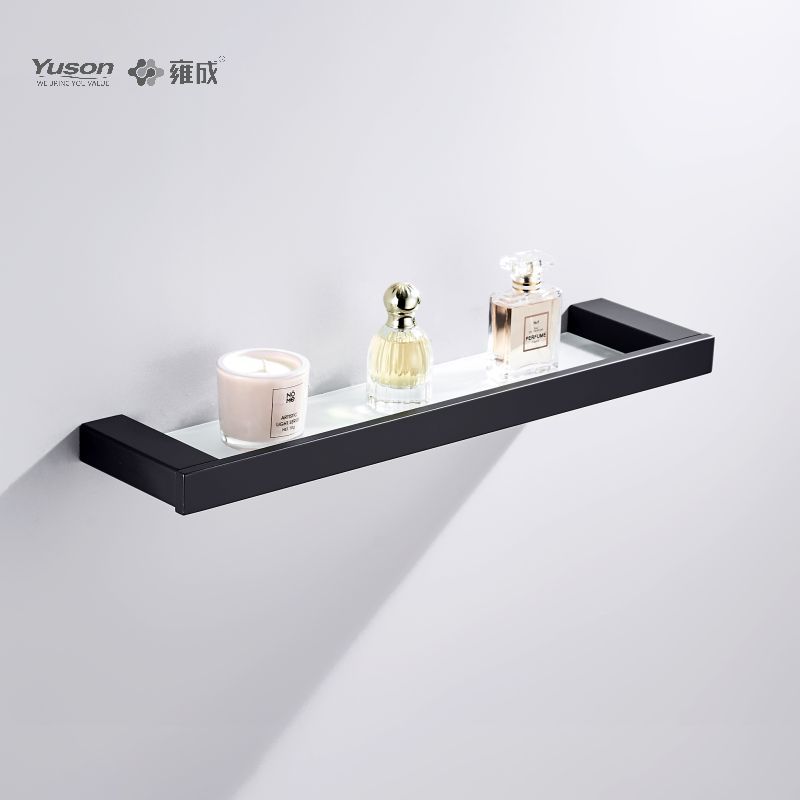 23987 Sleek Bathroom accessories, Towel shelves, Storage shelf, Glass shelf, Tempered Glass, wall- mounted(Series 23900)