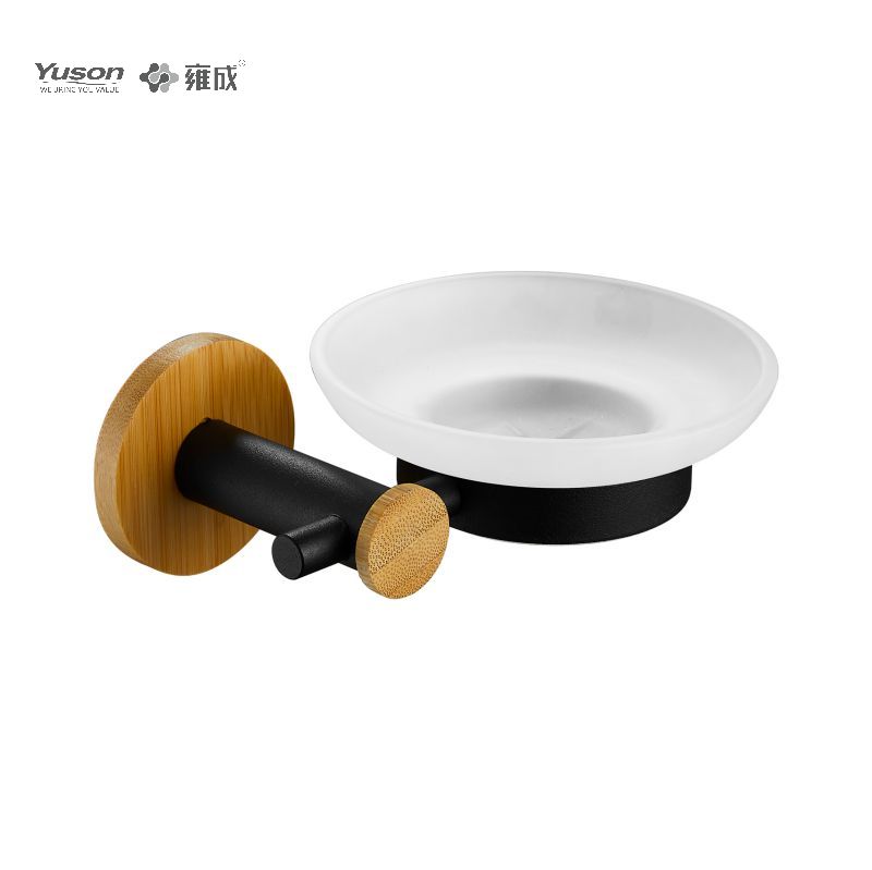 24485 Sleek Bathroom accessories, Soap dishes, with Glass dish,Zinc/Brass/SUS Soap holder, wall- mounted(Series 24400)