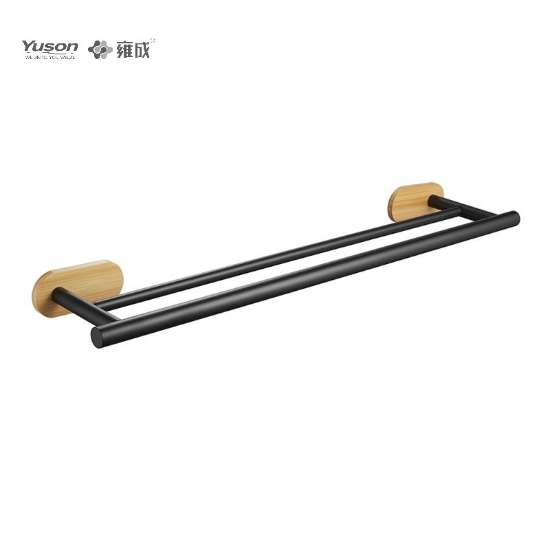 25024D Sleek Bathroom accessories, 2-Pole Towel bars, 24”, Towel holder, Zinc/Brass/SUS Towel holder, wall- mounted(Series 25000)