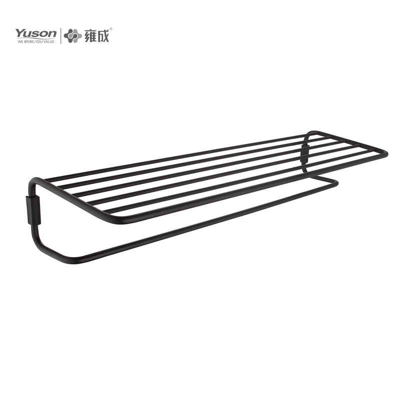 25362 Sleek Bathroom accessories, Towel shelves, Towel rack, Zinc/Brass/SUS Towel holder, wall- mounted(Series 25300)