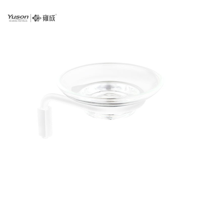 25385 Sleek Bathroom accessories, Soap dishes, with Glass dish,Zinc/Brass/SUS Soap holder, wall- mounted(Series 25300)