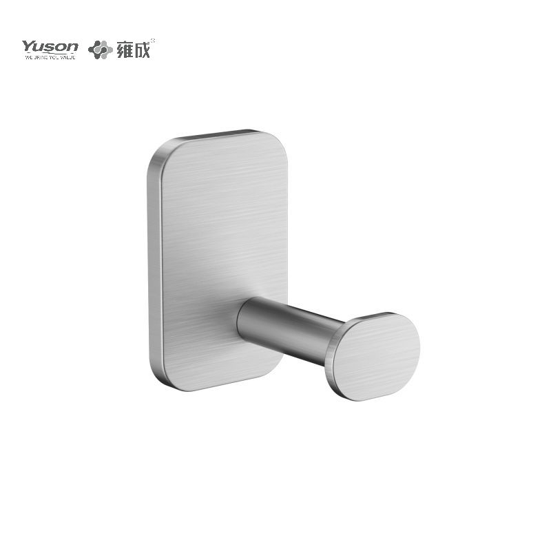 25488 Sleek Bathroom accessories, Robe hook, Zinc/Brass/SUS robe hook, wall- mounted(Series 25400)