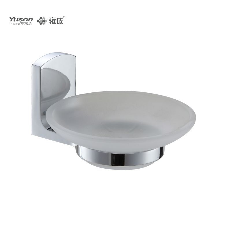 25585 Sleek Bathroom accessories, Soap dishes, with Glass dish,Zinc/Brass/SUS Soap holder, wall- mounted(Series 25500)